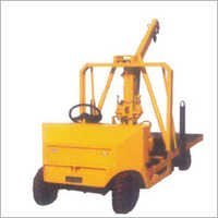Diesel Operated Platform Truck With Crane