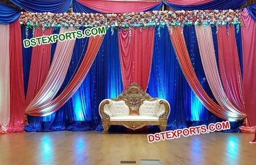 Royal Wedding Stage Backdrop Curtain Decors
