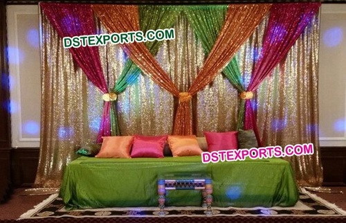 Colourful Wedding Backdrop Curtain