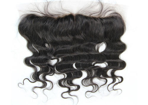 Lace Frontal - Human Hair, Black Color | Unisex Design for Natural Look and Feel