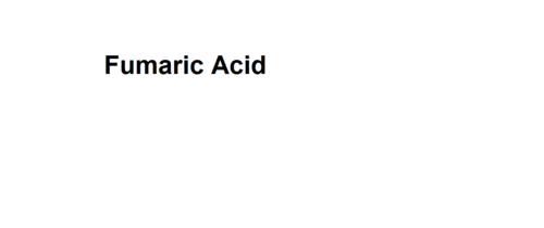 Fumaric Acid C4H4O4