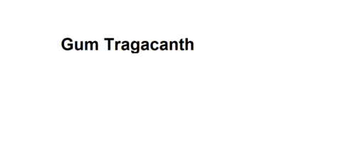 Gum Tragacanth