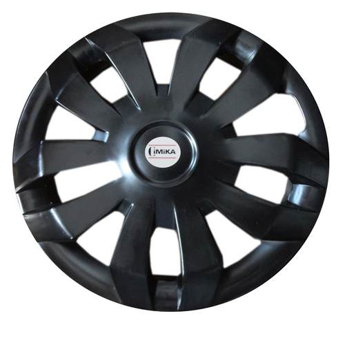 Cimika Wheel Cover - 12 Inch Universal Fit, Matte Black With 5 Coat Scratch Resistance, Sporty Design And U.V. Resistant Finish