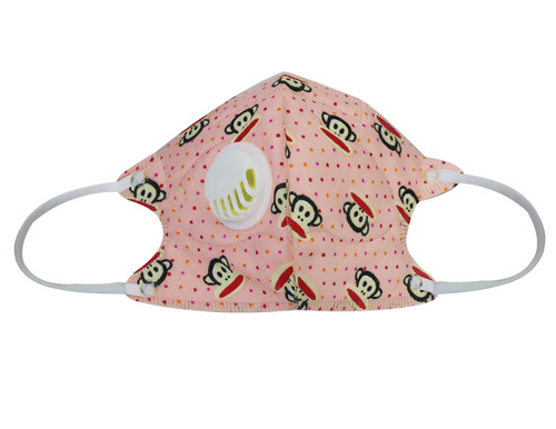 MASK - Cotton Fabric Pink, 99.97% Dust Protection for Children