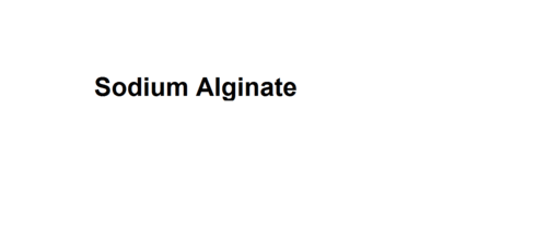 Sodium Alginate Boiling Point: 495.2  C