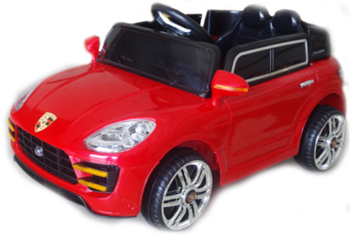 Bo Ride On Car - Plastic, 40x80x60 cm, Red, 12V Battery, Remote Control, Music Player, Comfortable Seat