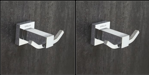 Shower Rooms & Accessories Brass Square Rob Hook
