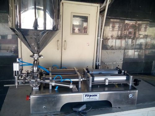 Packaging Line 2 Head Pneumatic Paste Filler Machine