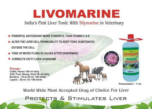 Livomarine - Nutritional Medicine with Minerals, Vitamins A & D, Zinc, Calcium, Manganese, Iron | Ideal for Cattle, Horses, Calves, Sheep, and Goats