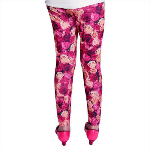 Girls Floral Printed Legging