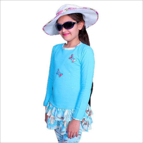 Girls Blue Cotton Top