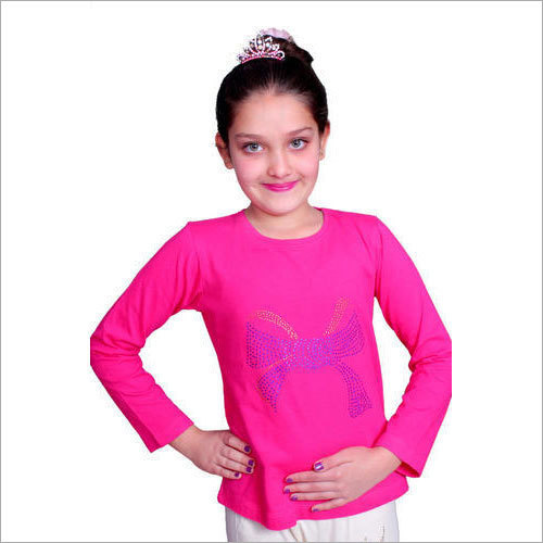 Girls Cotton Pink Top