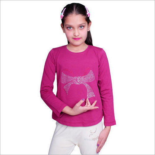 Girls Designer Pink Top