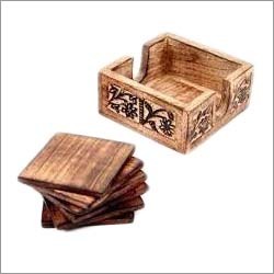 Wooden Tea Coaster Set