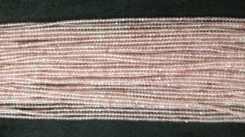 Cherry Quartz 2.5-3mm Faceted Beads