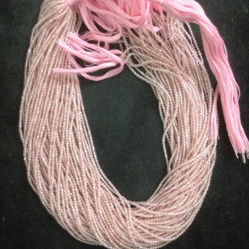 Cherry Quartz Micron Faceted Beads