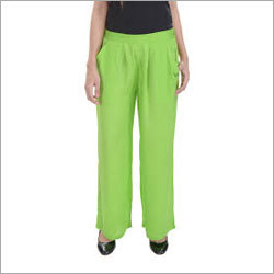 Ladies Green Palazzo Pants