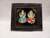 Silver Plated 999 Ganesh Laxmi Frame