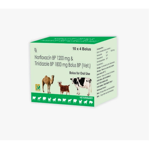 Veterinary Norfloxacin and Tinidazole Bolus