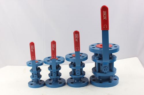 CI Three Piece Flanged Ball Valve