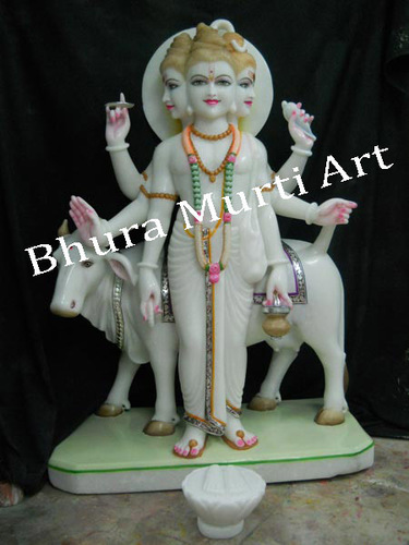 Lord Dattatreya Marble Statue