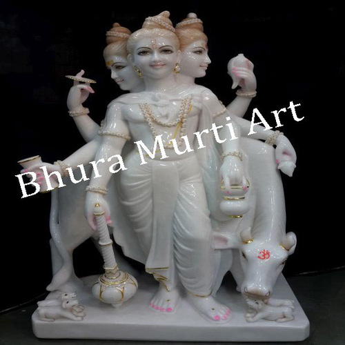 Marble Dattatreya Sculpture