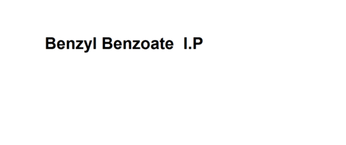 Benzyl Benzoate I.P Boiling Point: 323  C (613  F)