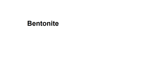 Bentonite
