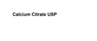 Calcium Citrate USP