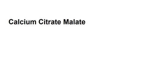 Calcium Citrate Malate