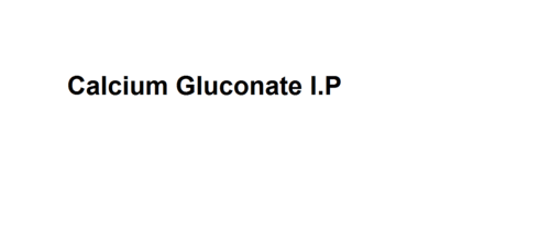 Calcium Gluconate I.p &#8206;c12 H22 Cao14.h2o