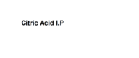 Citric Acid I.P