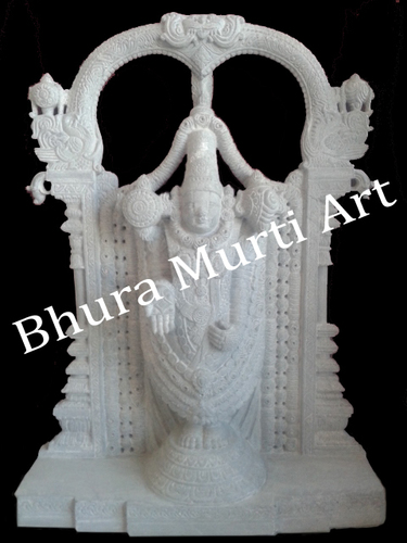 Black Marble Tirupati Balaji Statue