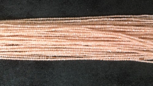Peach Moonstone Micro Faceted Beads