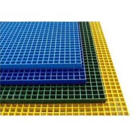 Frp Grating - Fiber Reinforced Plastic, Rectangular Shapes Available, Yellow, Black, Blue Colors, Galvanized Surface Treatment For Corrosion Resistance