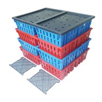 Plastic Fix Partition Chicks Transportation Cage - Weight: 1.6 Kg  Kilograms (kg)