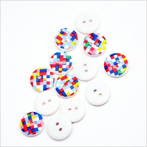 Mix Colour Printed Buttons