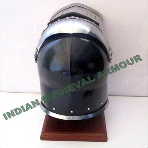 Medieval Magneto Helmet With Visor Back