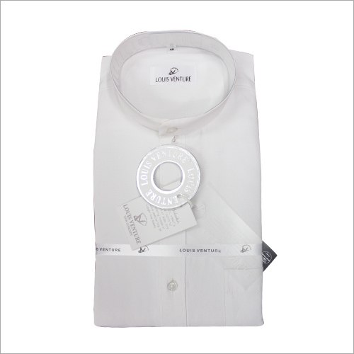 Chinese Collar White Shirt