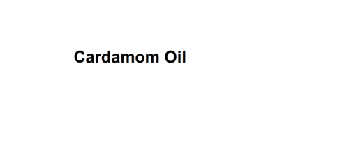 Cardamom Oil