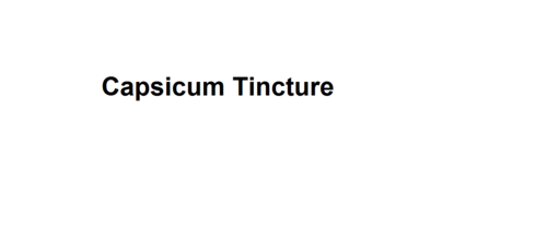 Capsicum Tincture
