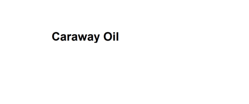 Caraway Oil