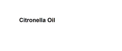 Citronella Oil