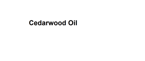 Cedar wood Oil