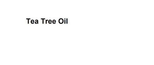 Tea Tree Oil
