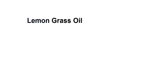 Lemon Grass Oil