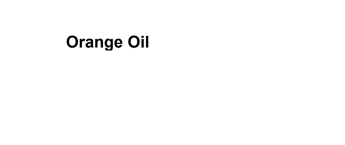 Orange Oil