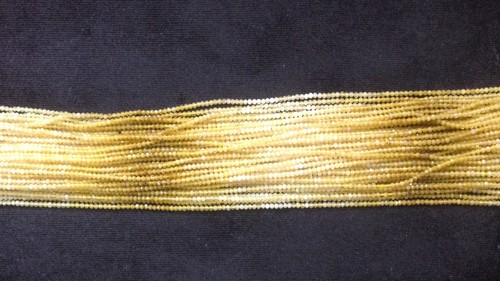 Yellow Opal Micron Faceted Beads