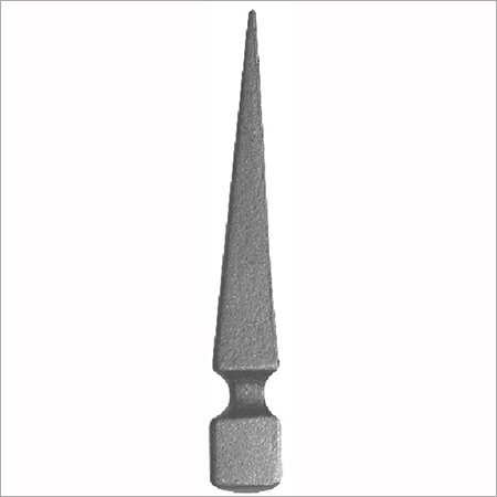 Drop Forged Railhead - Steel, Varied Sizes, Powder Coated | Durable, Corrosion Resistant, Weatherproof, Spearhead Style