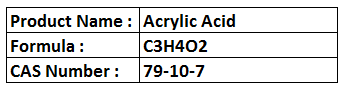Acrylic Acid - Colorless Liquid, Boiling Point 141°C | Versatile Monomer, Polymer Production, Water-Soluble